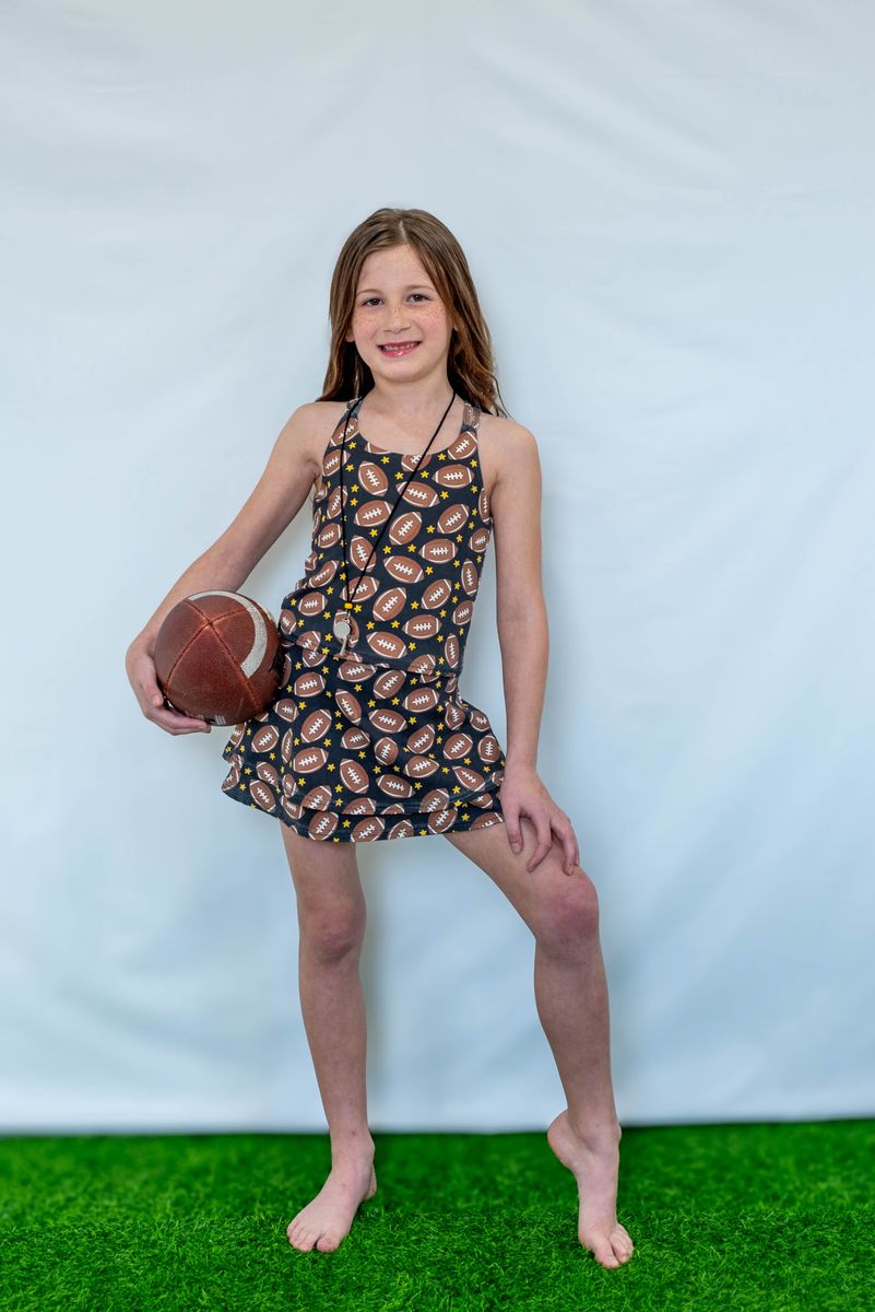 Black & Gold Athletic Football Set