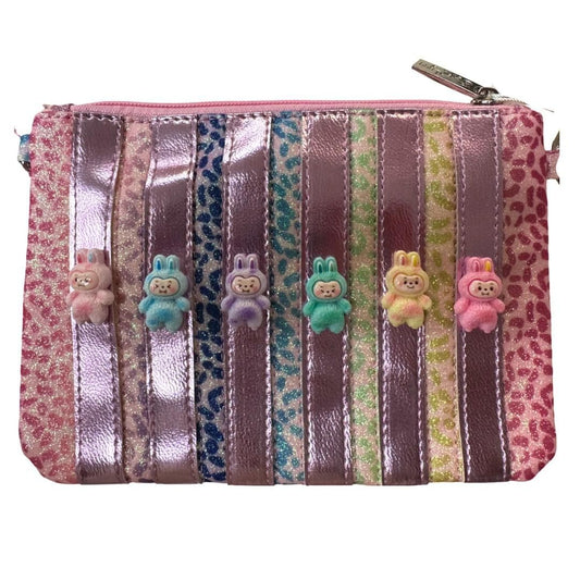 Leopard Labubu Wristlet