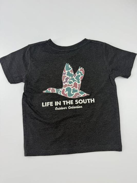 Camo Duck Tee-Smoke