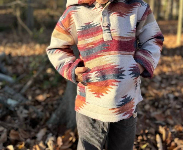 Rancho Jacket - Burgundy Aztec