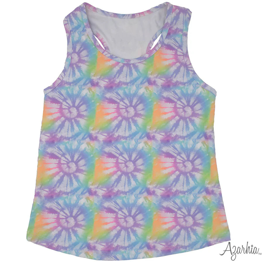Racer Back Tank-Lavender Burst