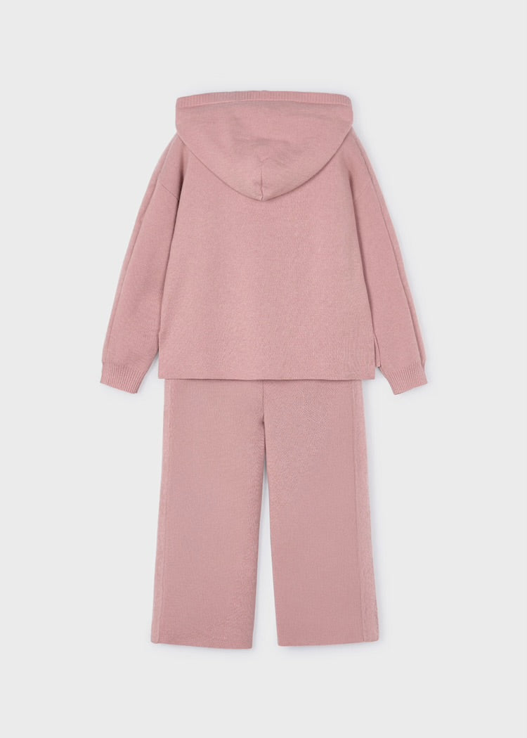 Hooded Sweater Set-Mauve