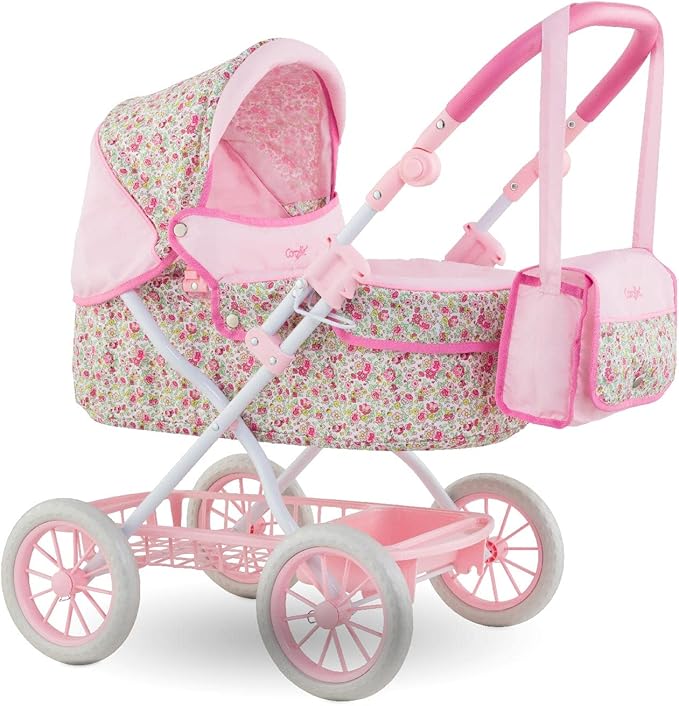 Pink Floral Baby Carriage