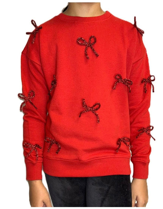 Red Bow Sweatshirt