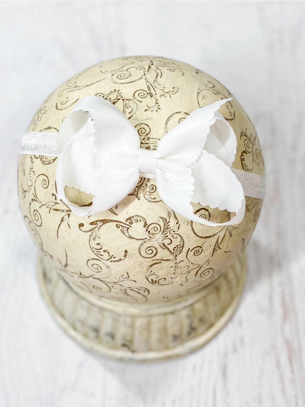 Scalloped Bow Headband