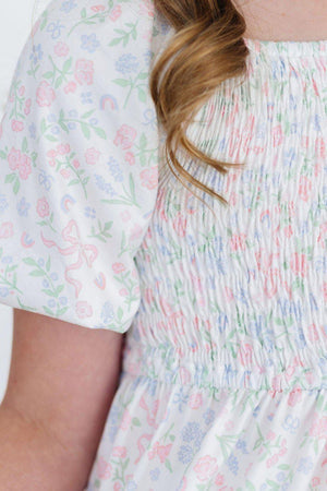 Cloud 9 Ruffle Smocked Dress