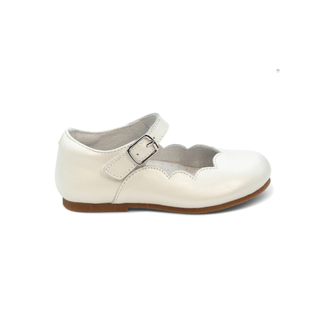 Sonia Scalloped Flat-White