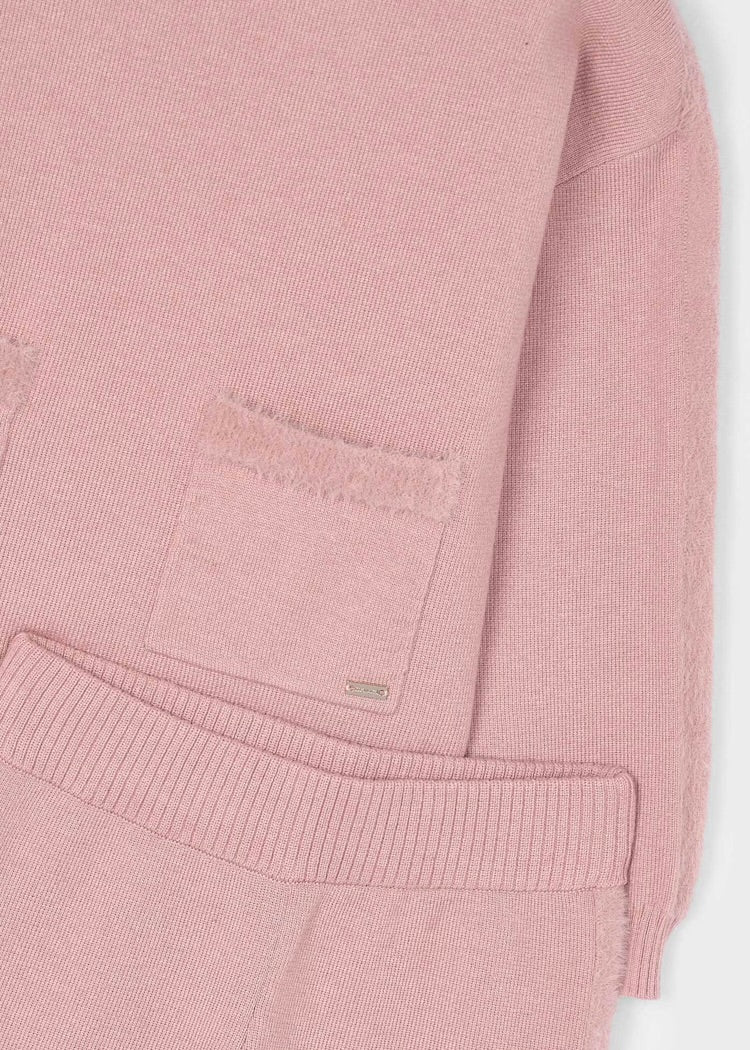 Hooded Sweater Set-Mauve