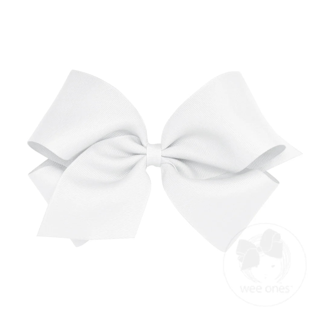 King Plain Bow-WHT