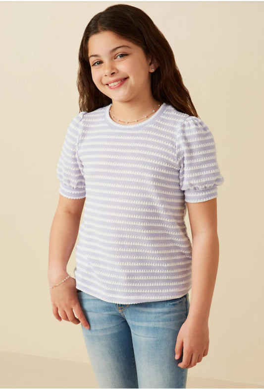 Lavender Stripe Top