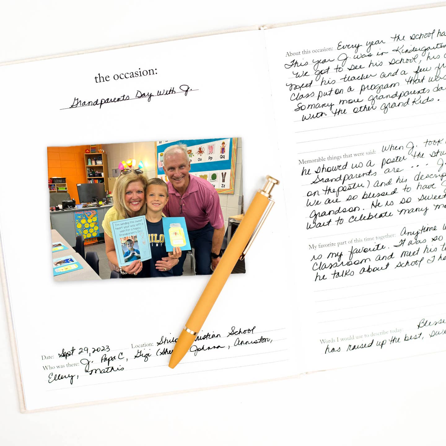 Grandparent Photo Memory Book