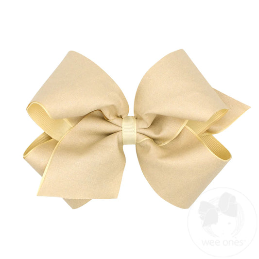 King Shimmer Bow-Ecru