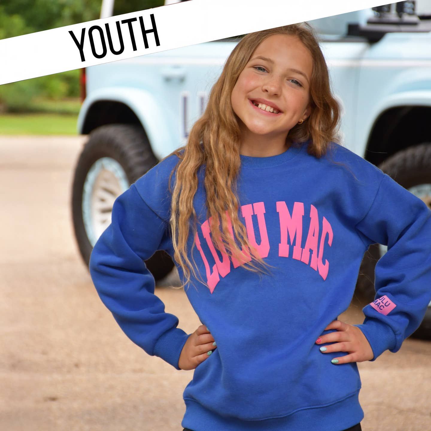 Royal/Pink Puff Sweatshirt