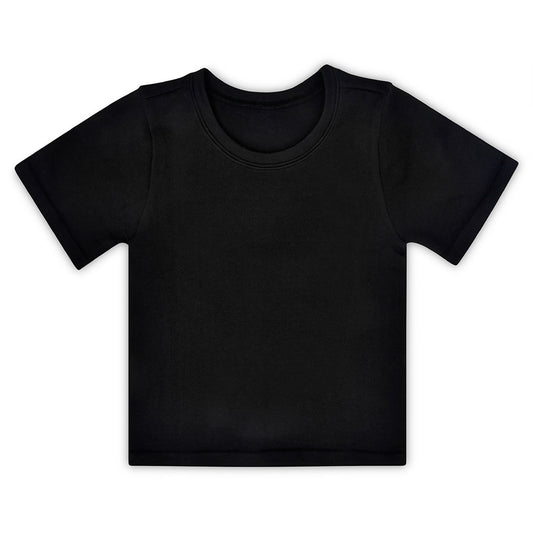 Ribbed S/S Shirt-Black