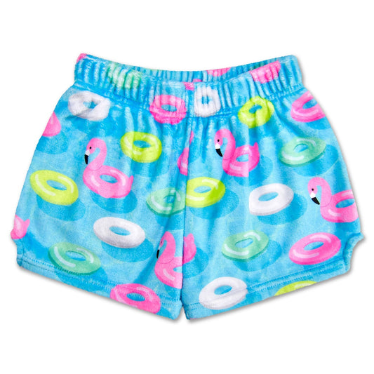 Plush Shorts-Pool Party