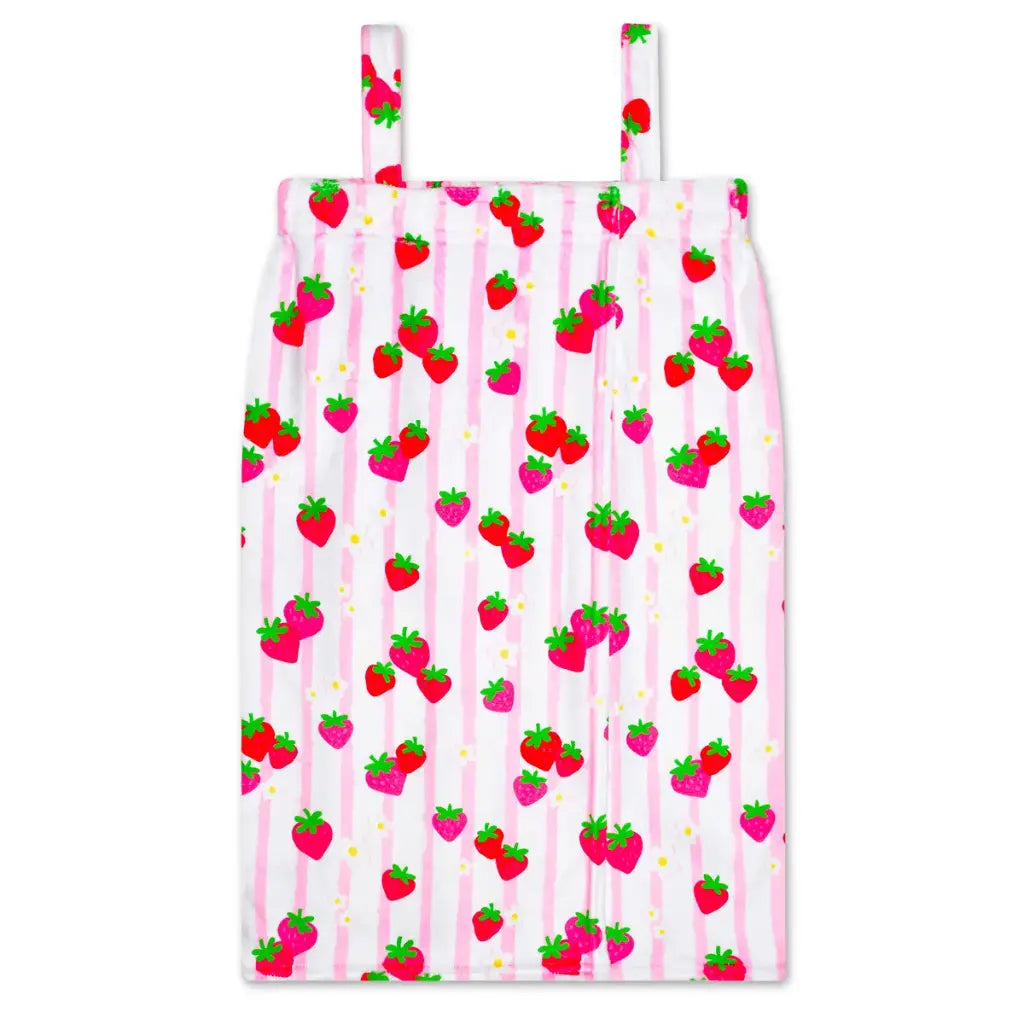 Spa Wrap-Strawberry Stripes