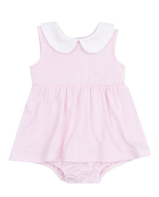 Stripe Pink Bubble with Skirt