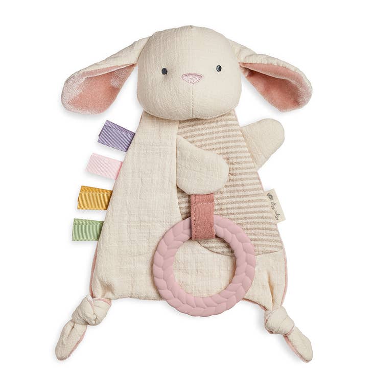 Bitzy Crinkle™ Sensory Toy Teether-Bunny