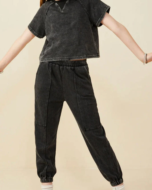 Black S/S Jogger Set