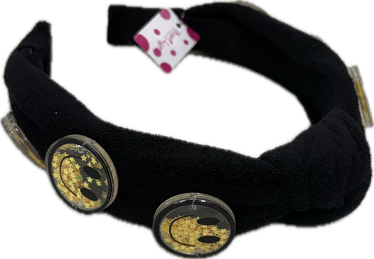 Black Yellow Confetti Headband