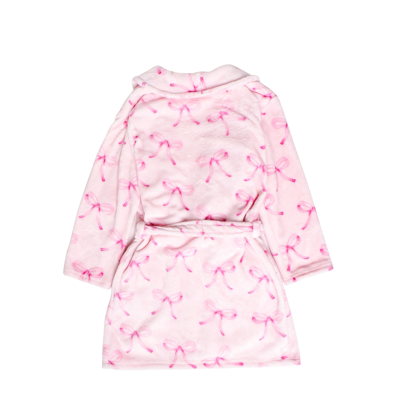 O/S Pink Bow Bathrobe
