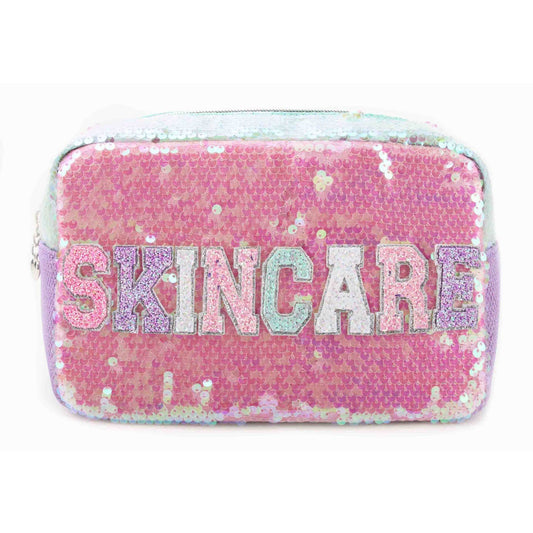Skincare Sequins Block Pouch