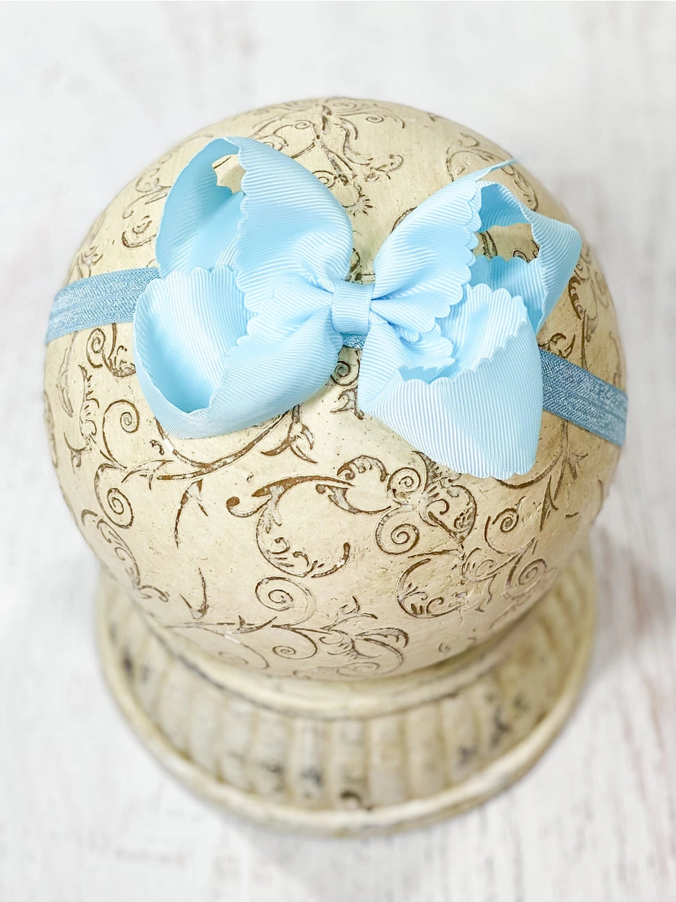 Scalloped Bow Headband