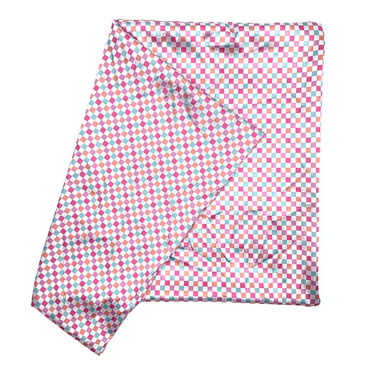 Check Satin Pillowcase