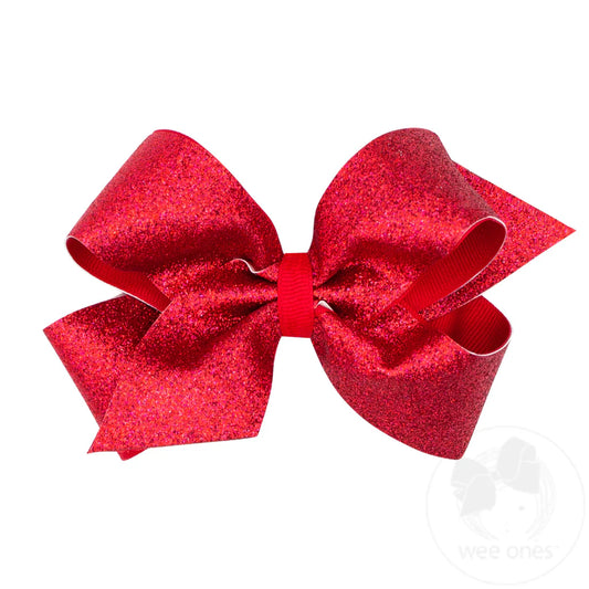 King Glitter Bow-Red
