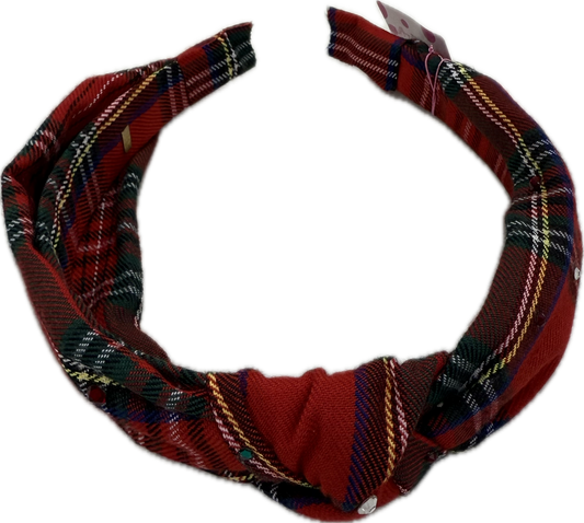 Rhinestone Plaid Headband