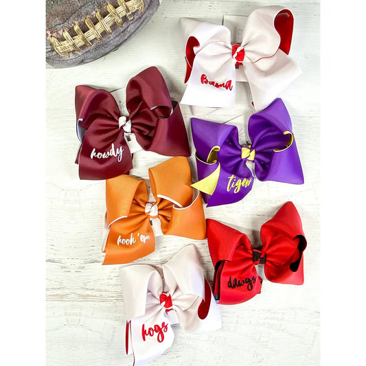 School Spirit Hair Bows
