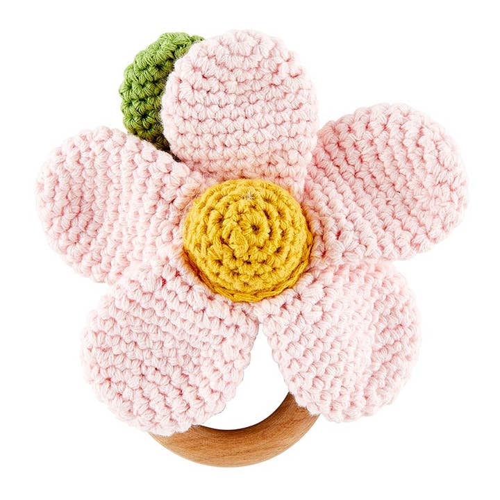 Pink Daisy Rattle