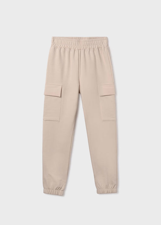 Cargo Joggers-Beige