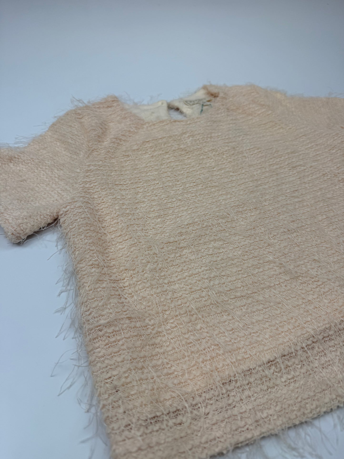 Cream Fringe Shirt