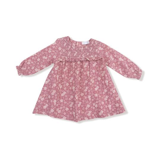 Bandana Smocked Floral Dress