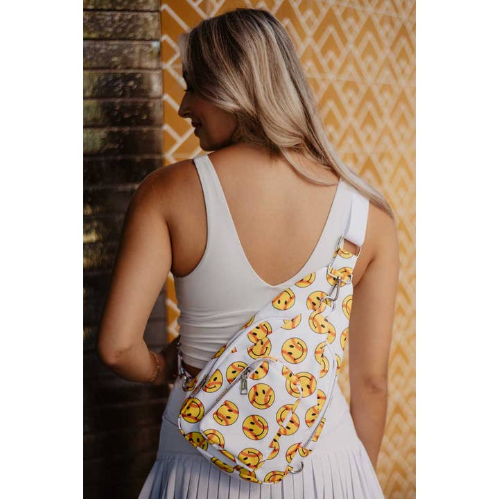 Softball Happy Faces Sling Crossbody