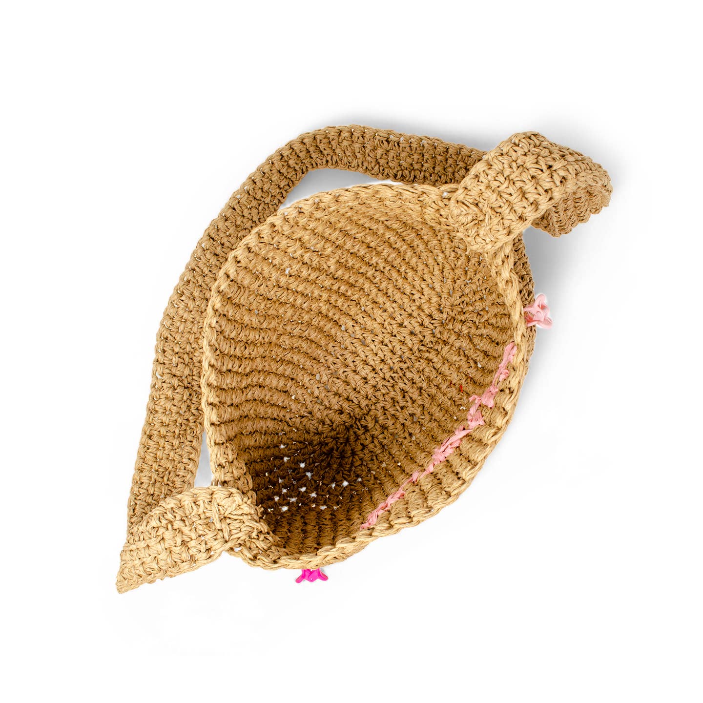 Woven Crossbody Charm Bag