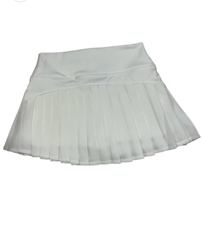 Pleat Skort-White