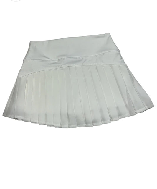 Pleat Skort-White
