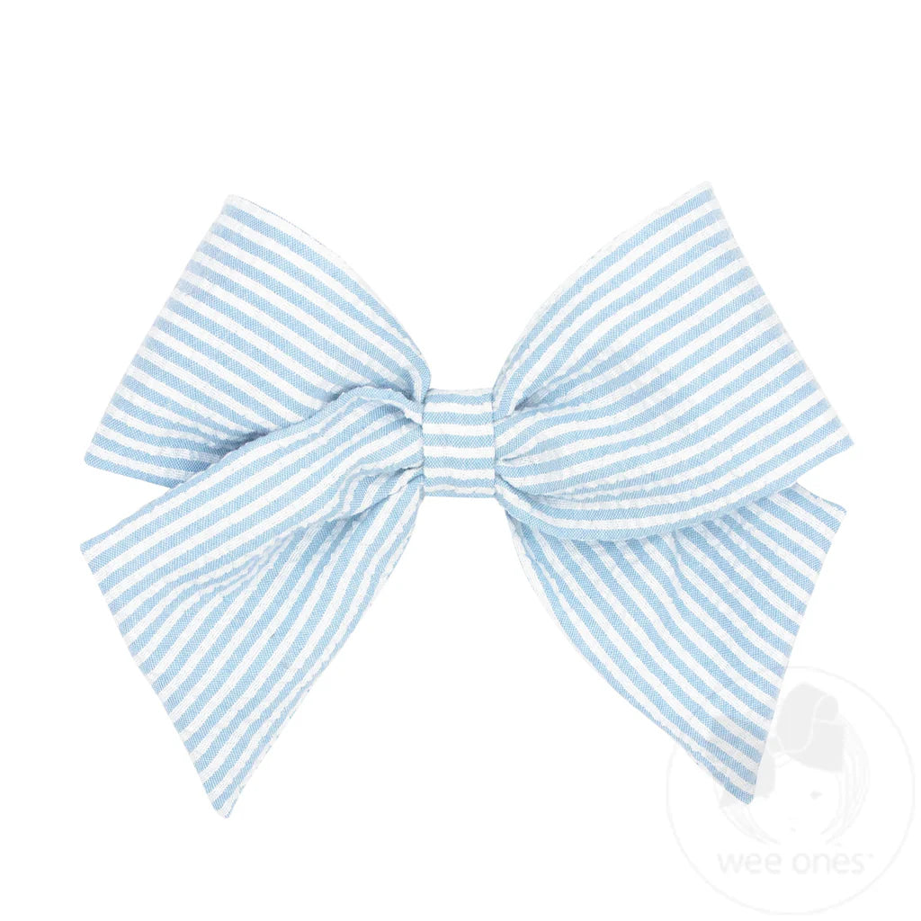 King Seersucker Bowtie-Blue