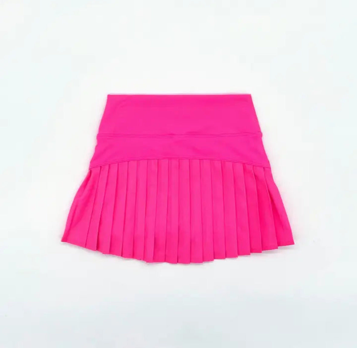 Pleat Skort-Hot Pink