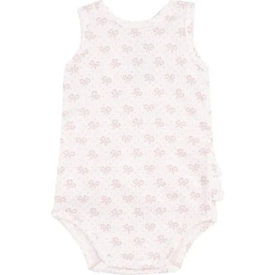 Vintage Mini Bows Ruffle Tank Bubble