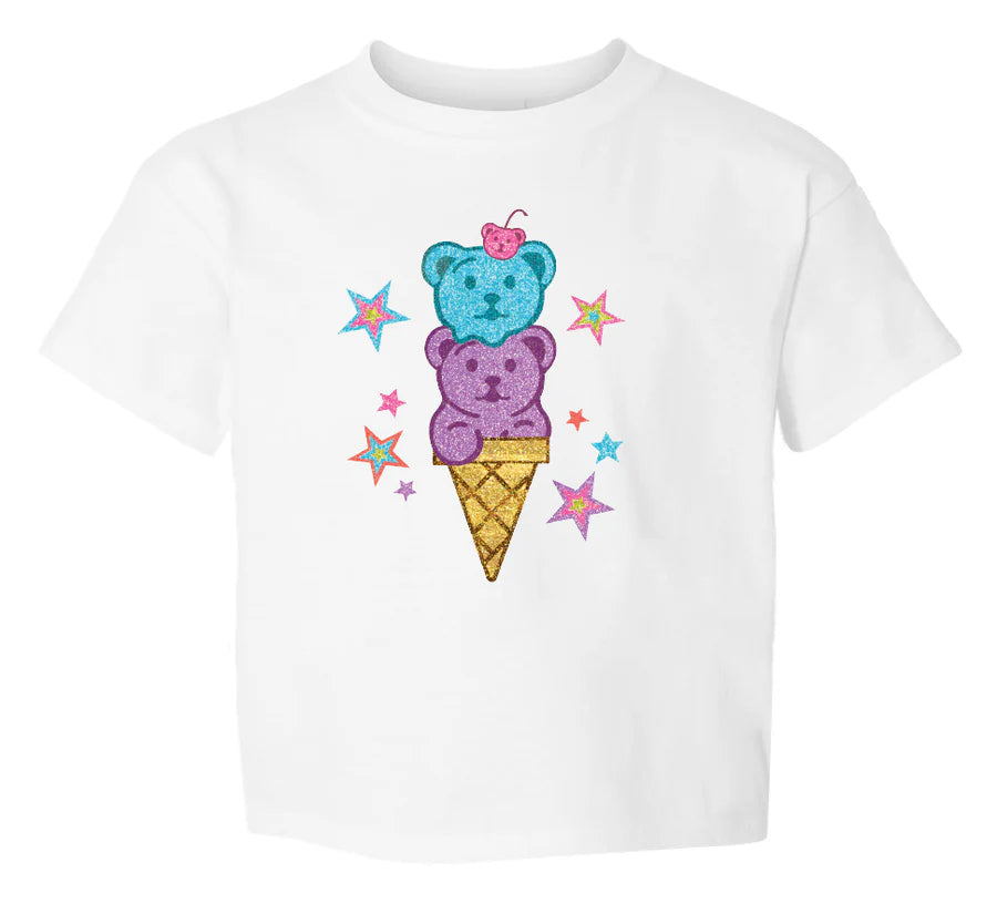 Boxy Tee-Gummy Bear Cone Glitter