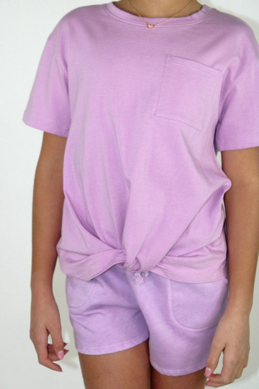 Knot Front Pocket Tee
