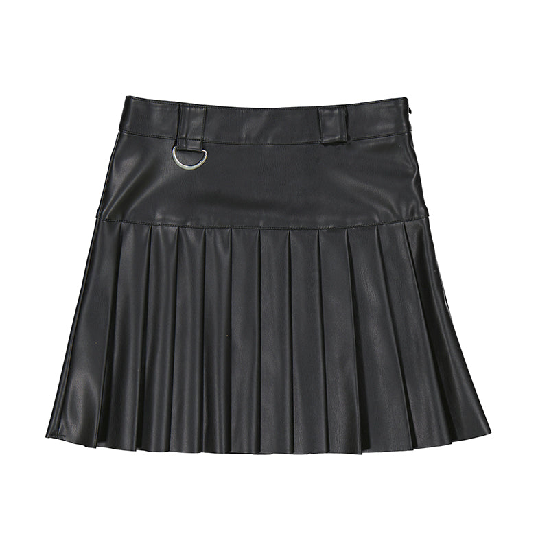 Faux Leather Skirt