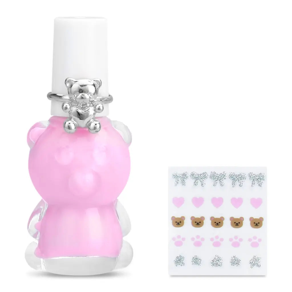 Beary Cute Nail Polish Ring Set