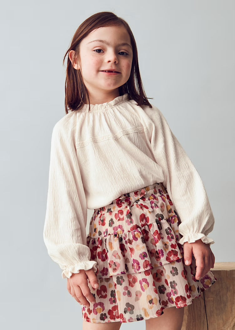 Floral Tiered Skirt