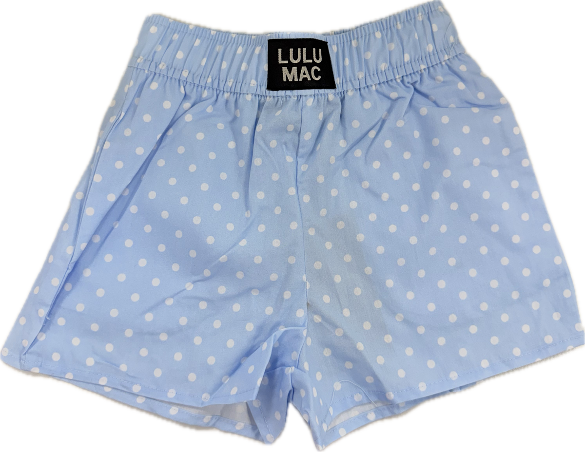 Polka Dot Short-Light Blue