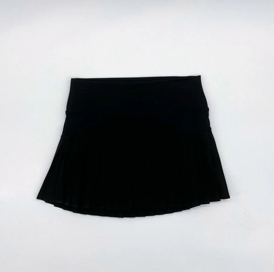 Pleat Skort-Black