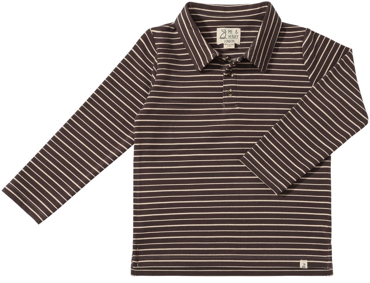 Spencer Polo-Brown/Beige